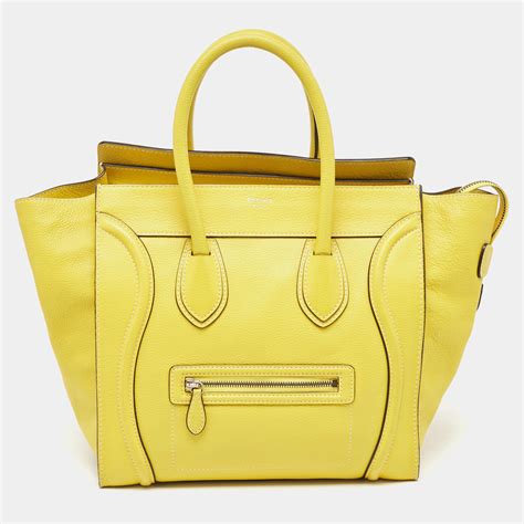 celine mini luggage tote used.